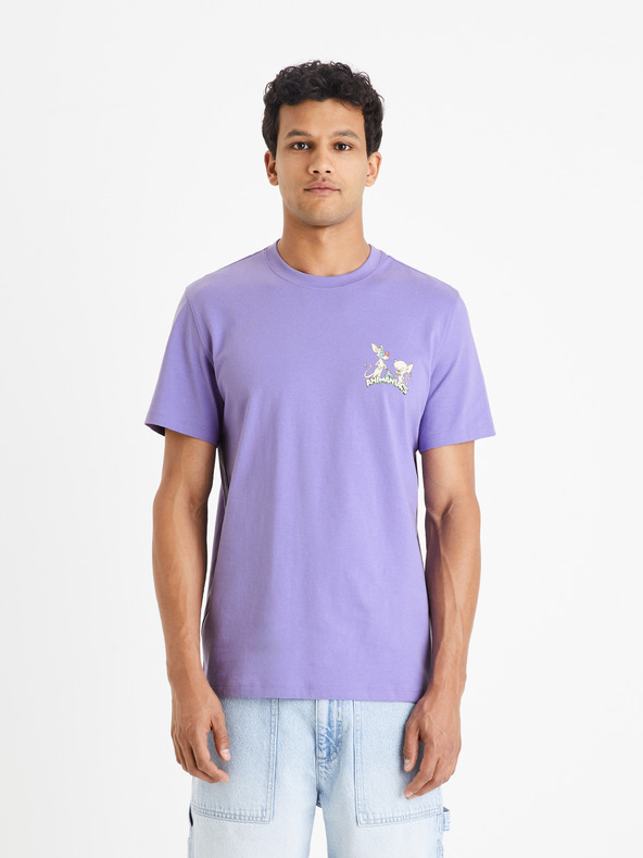 Celio Animaniacs T-shirt Violeta