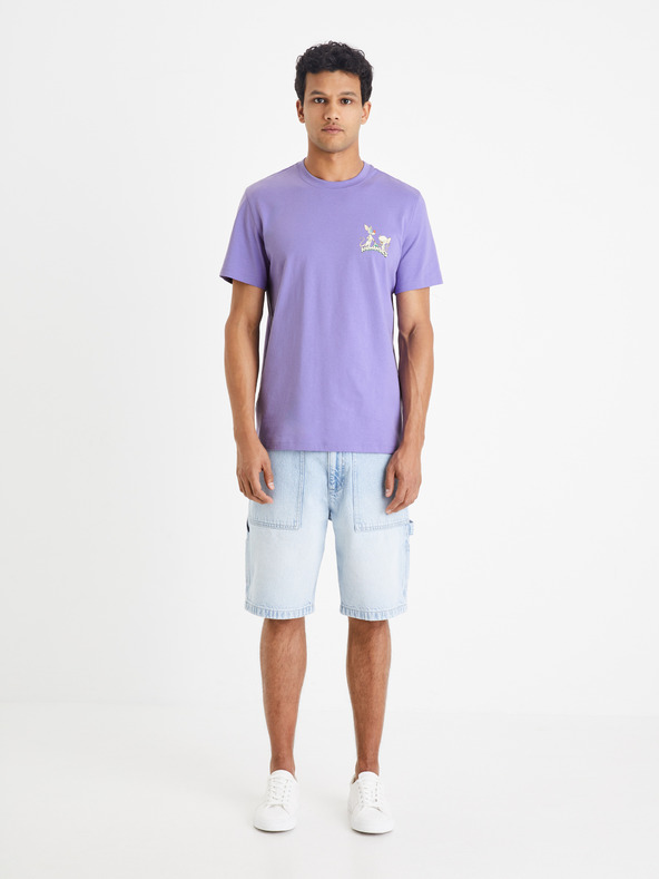 Celio Animaniacs T-shirt Violeta