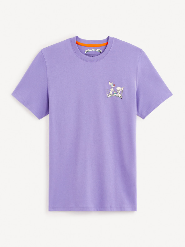 Celio Animaniacs T-shirt Violeta