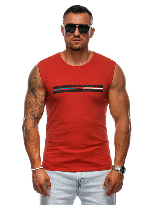 Edoti Camiseta De Tirantes Rojo