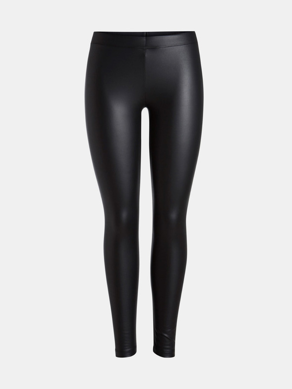 Pieces Shiny Leggings Negro