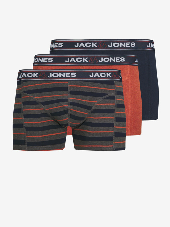 Jack & Jones John Boxerky 3 ks Modrá