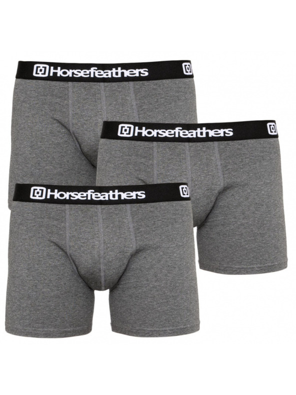 Horsefeathers Dynasty Boxerky 3 ks Šedá