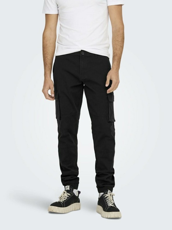 ONLY & SONS Cam Trousers Negro