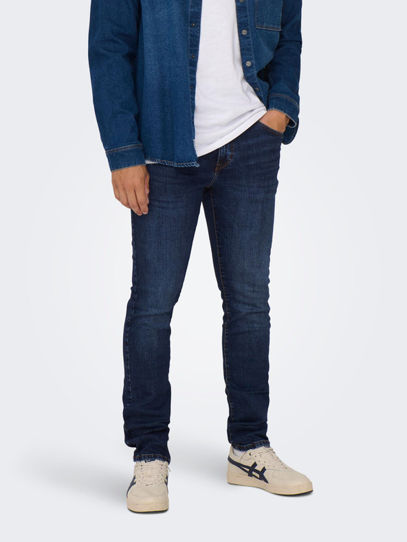 ONLY & SONS Loom Jeans Modrá