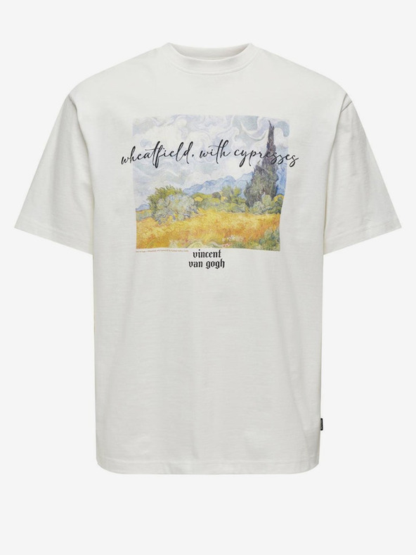 ONLY & SONS Art T-shirt Blanco