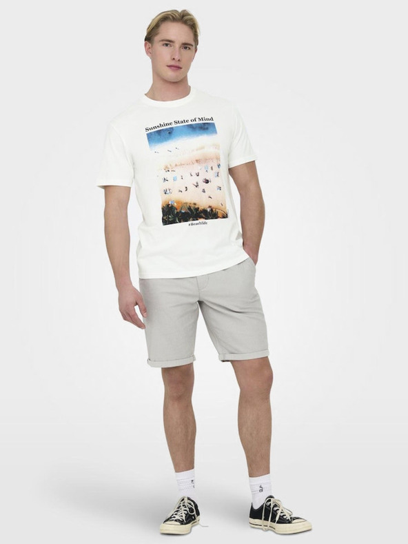 ONLY & SONS Kolton T-shirt Blanco