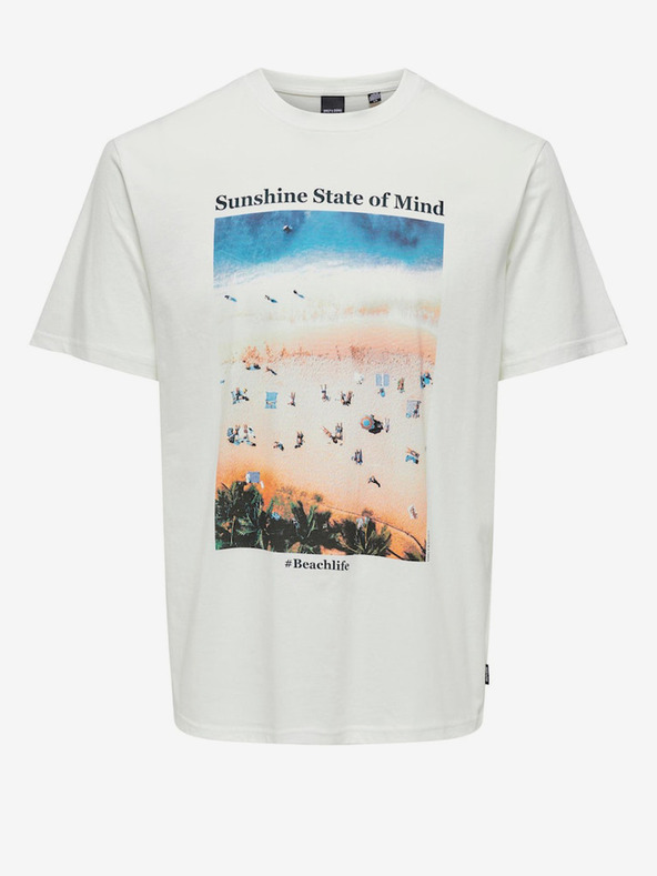 ONLY & SONS Kolton T-shirt Blanco