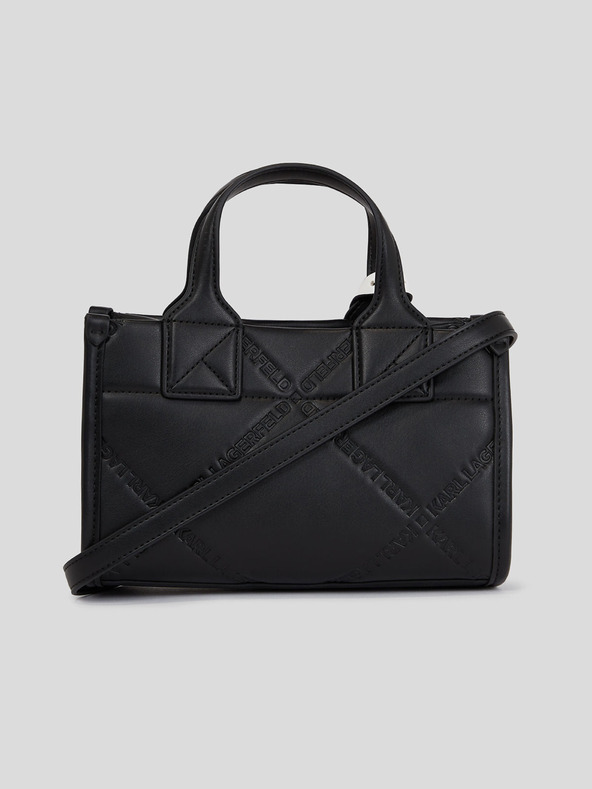 Karl Lagerfeld Skuare SM Embossed Handbag Negro