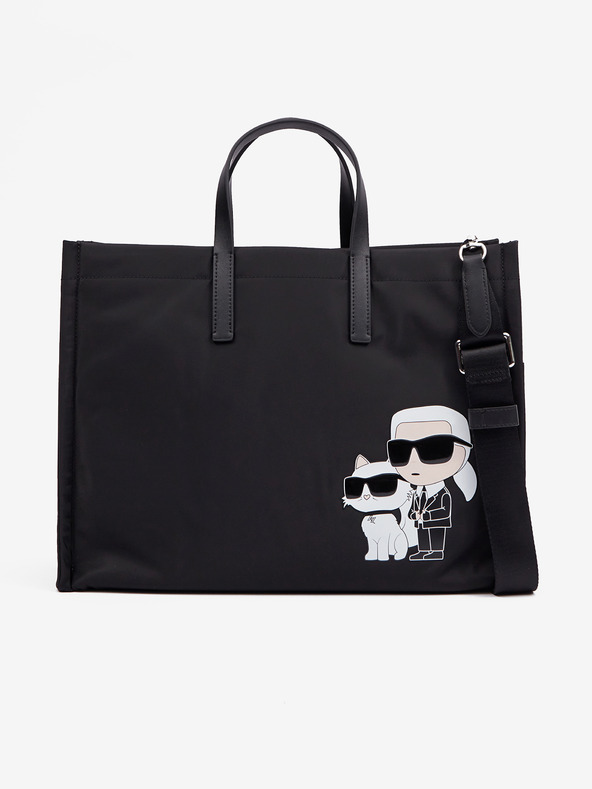 Karl Lagerfeld Ikonik 2.0 Nylon LG Kabelka Černá