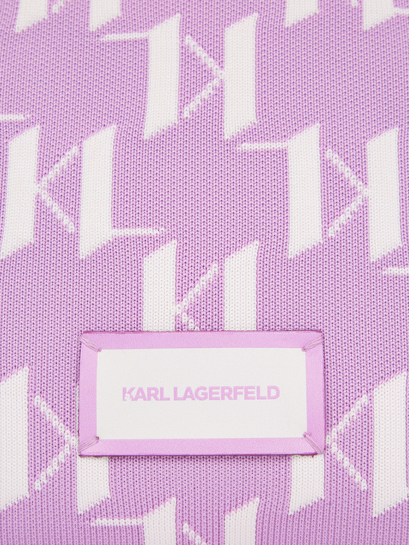 Karl Lagerfeld Monogram Knit Handbag Violeta