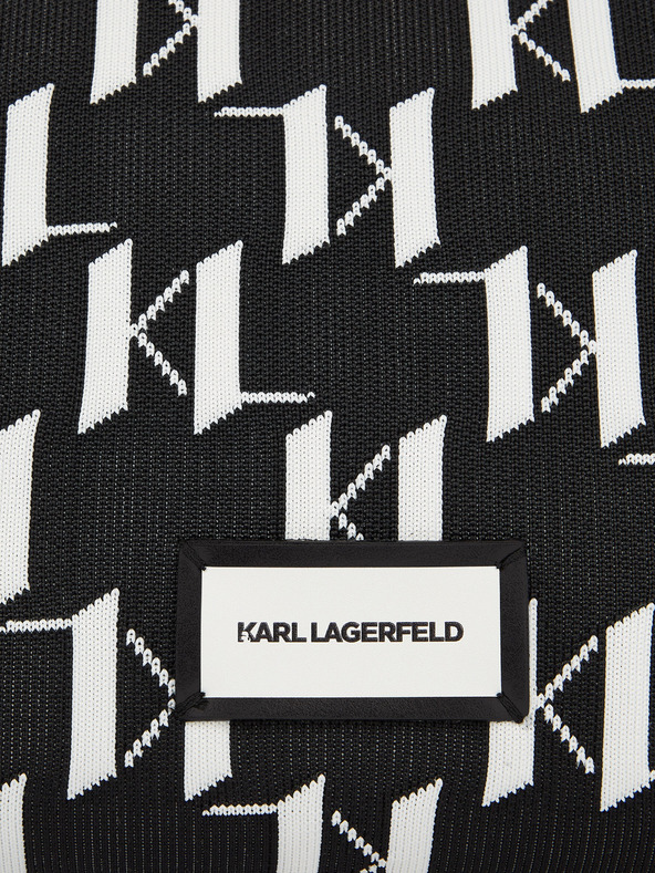 Karl Lagerfeld Monogram Knit Handbag Negro