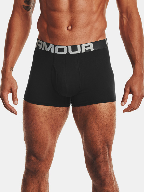 Under Armour UA Charged Cotton 3in Boxerky 3 ks Černá