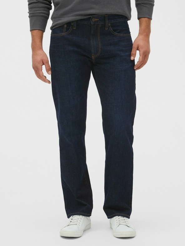 GAP Straight Jeans Modrá