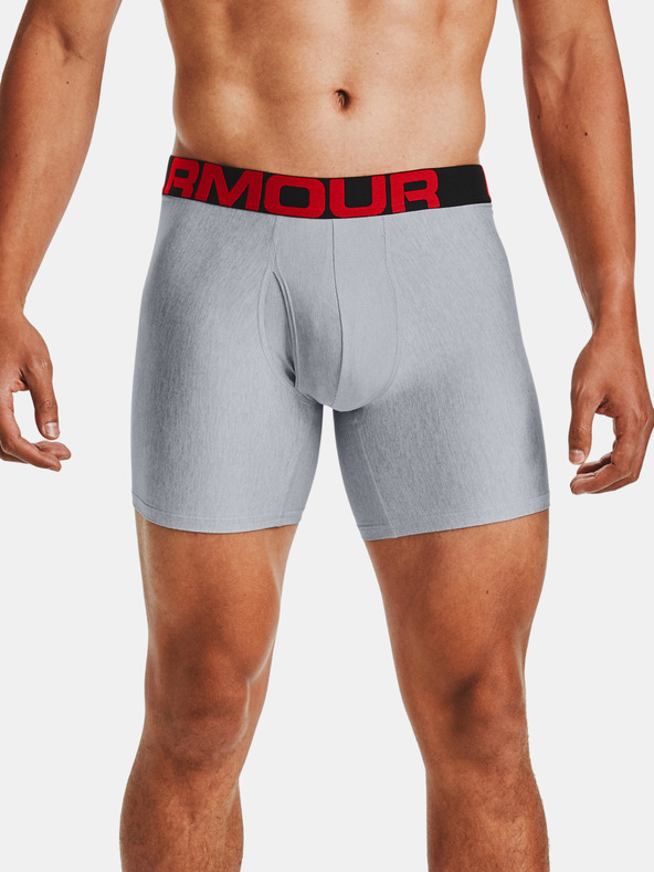 Under Armour UA Tech 6in Boxerky 2 ks Šedá