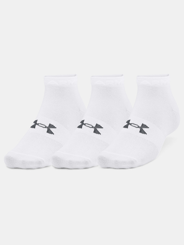 Under Armour Essential Low Cut Ponožky 3 páry Bílá