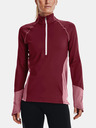 Under Armour UA ColdGear 1/2 Zip-RED Mikina