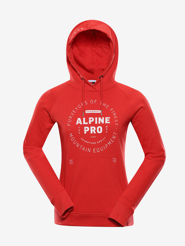 ALPINE PRO Mikina Červená