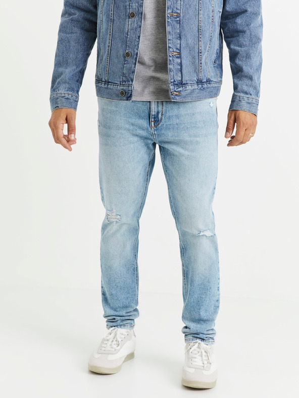 Celio Vocarrot1 Jeans Modrá