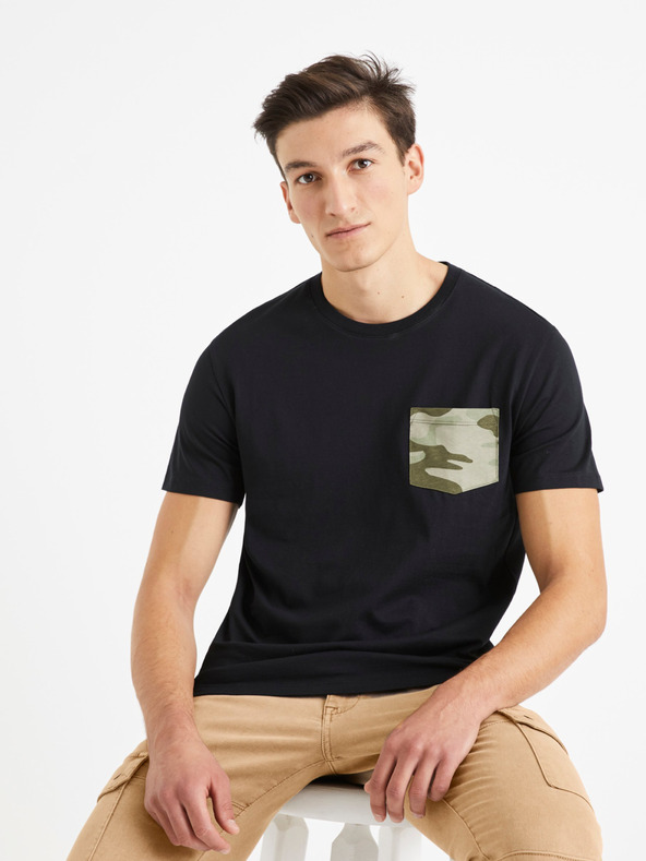 Celio Vepock T-shirt Negro