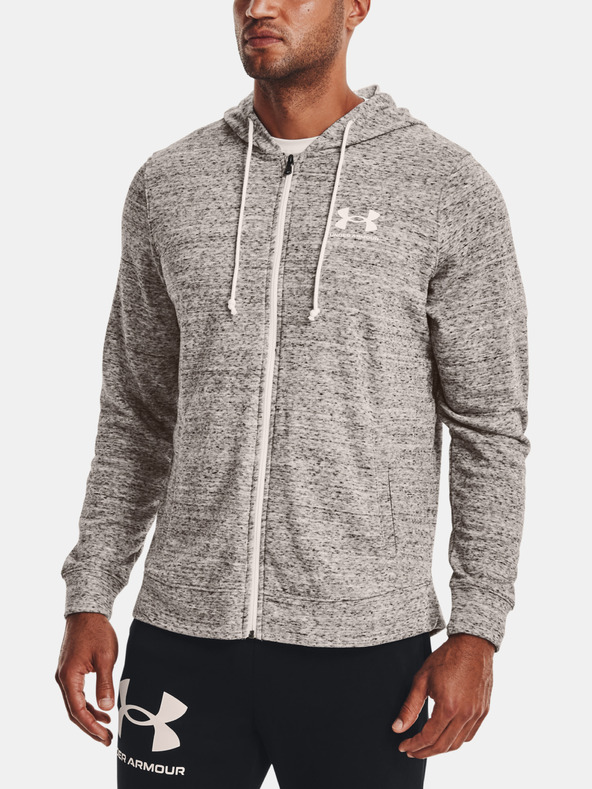 Under Armour UA Rival Terry LC FZ Mikina Šedá