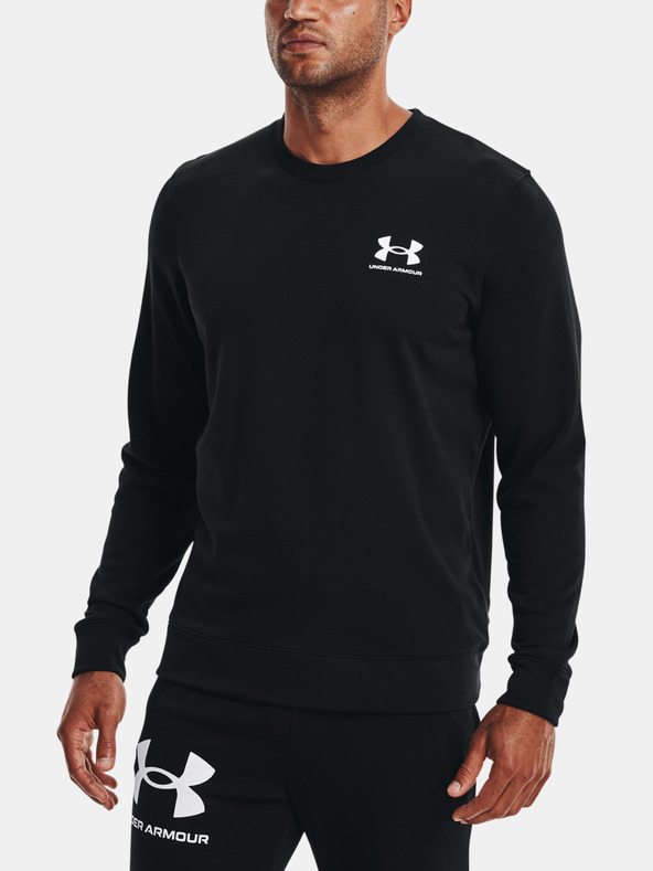 Under Armour UA Rival Terry LC Crew Mikina Černá