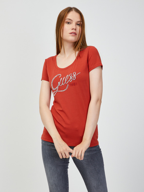 Guess Bryanna T-shirt Rojo