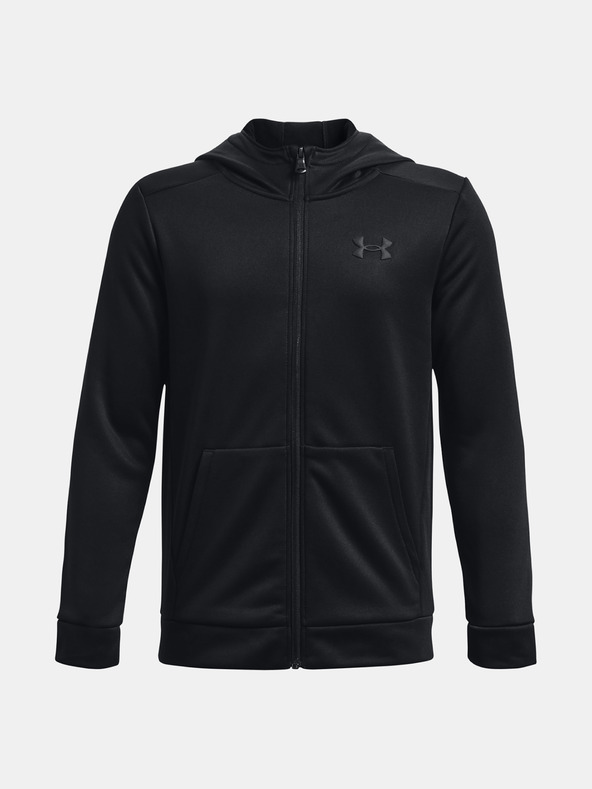 Levně Under Armour UA Armour Fleece FZ Mikina dětská Černá