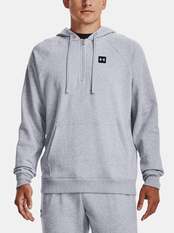 Under Armour UA Rival Fleece 1/2 Zip HD Mikina Šedá