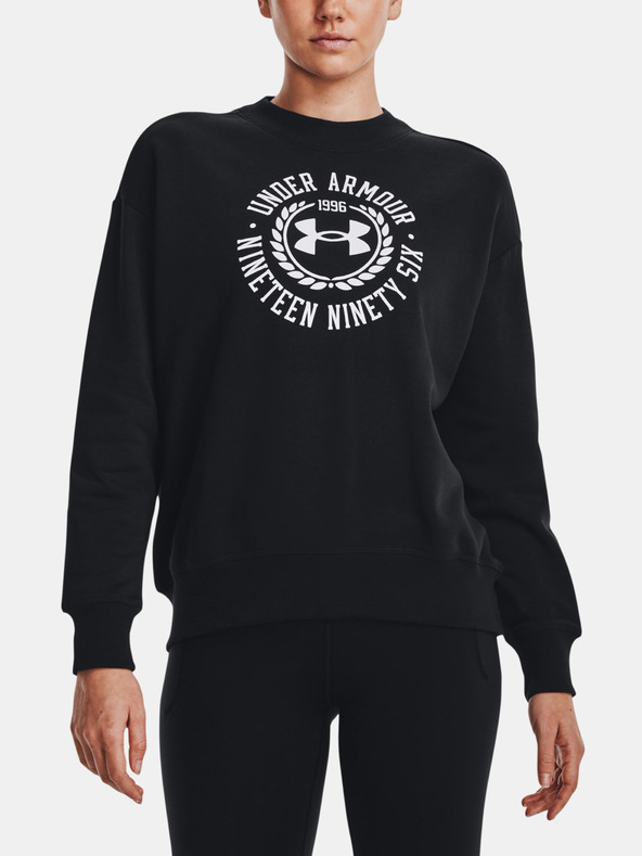 Under Armour Rival Fleece Crest Grp Crew Mikina Černá