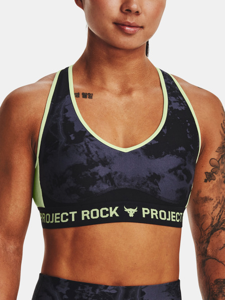 Under Armour UA Project Rock Crssbk Bra Print Sportovní podprsenka