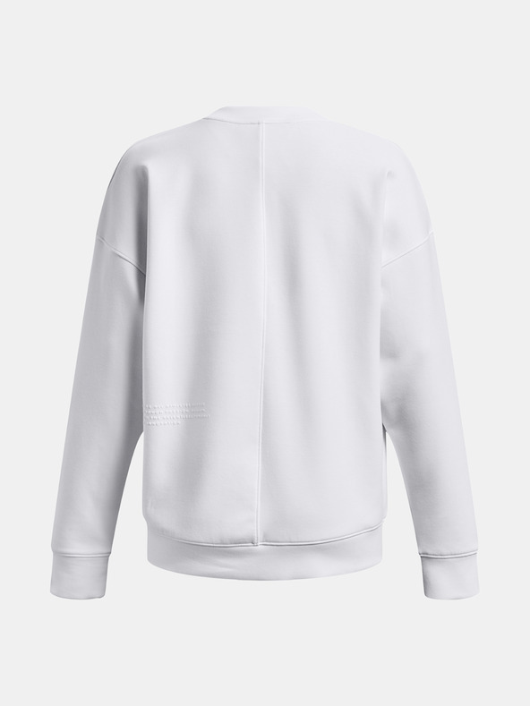 Under Armour Summit Knit Oversize Crew Sweatshirt Blanco