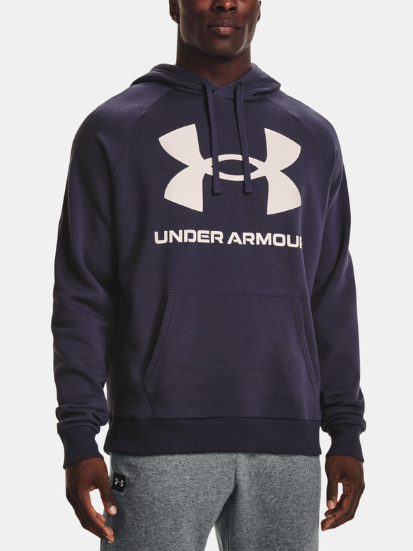 Under Armour UA Rival Fleece Big Logo HD Mikina Šedá