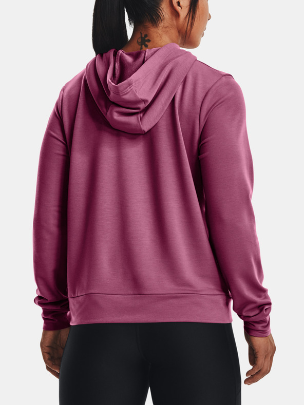 Under Armour Rival Terry Hoodie Sweatshirt Rosa