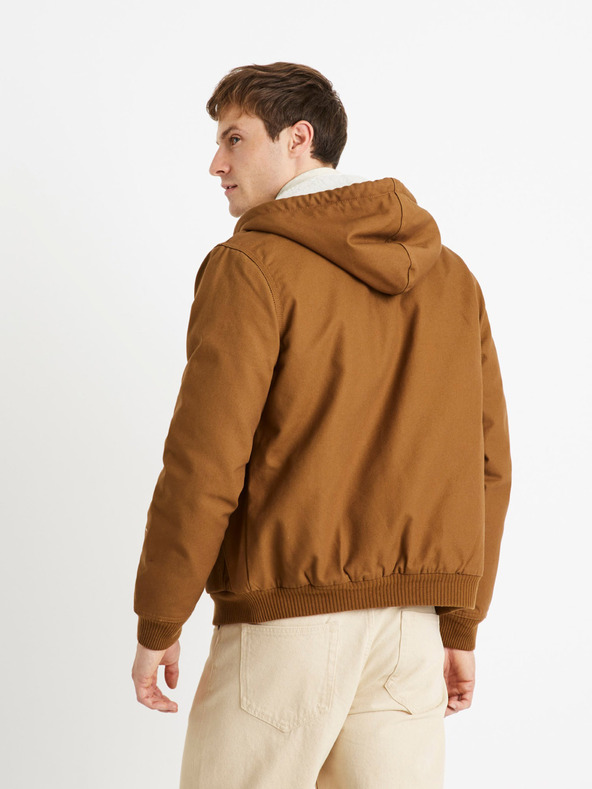 Celio Cuhoodie Jacket Marrón