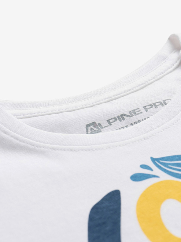 ALPINE PRO Worldo Kids T-shirt Blanco