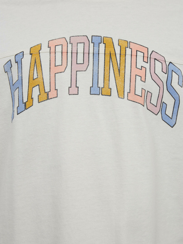 GAP Happiness Kids T-shirt Blanco