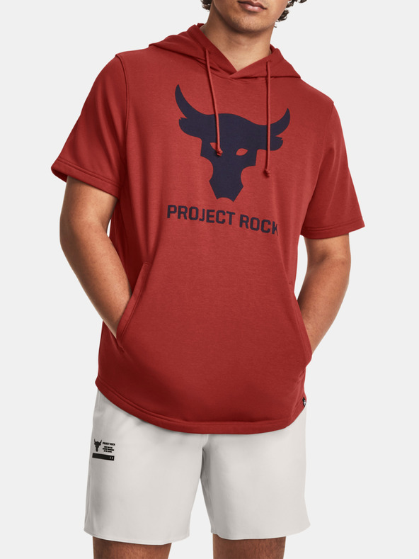 Under Armour Project Rock Terry SS HD Mikina Červená