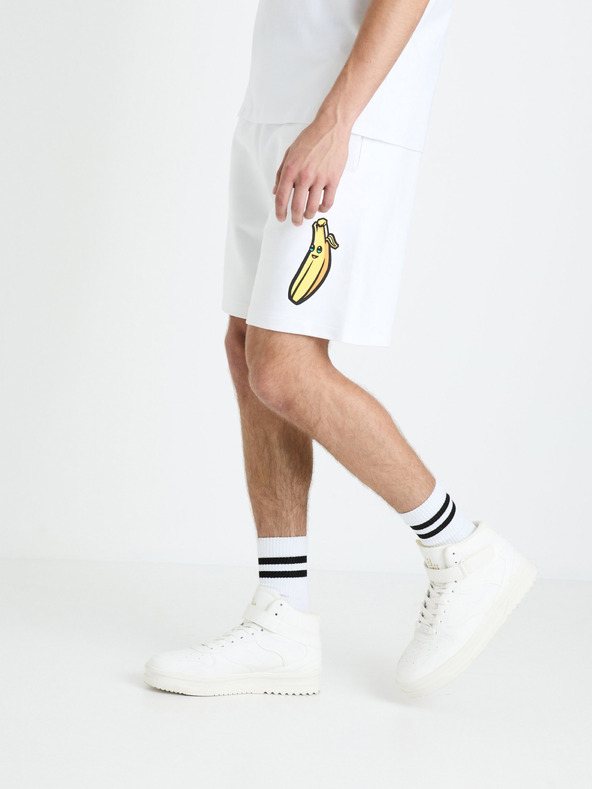 Celio Fortnite Short Pants Blanco