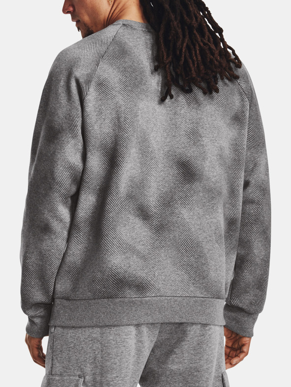 Under Armour UA Rival Fleece Printed Crew Sweatshirt Gris