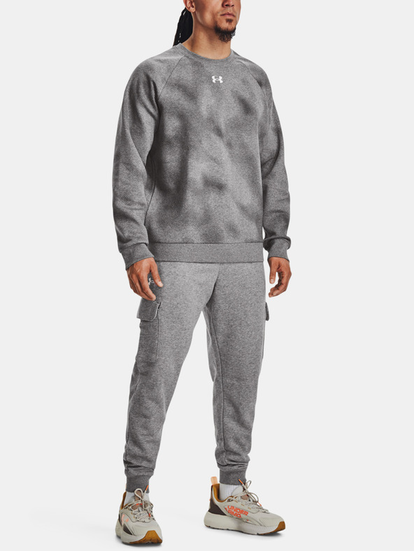 Under Armour UA Rival Fleece Printed Crew Sweatshirt Gris