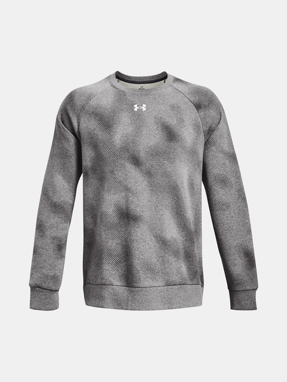 Under Armour UA Rival Fleece Printed Crew Sweatshirt Gris