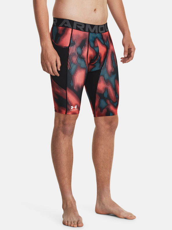 Under Armour UA HG Prtd Long Short Pants Rojo