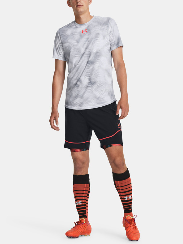 Under Armour UA HG Prtd Long Short Pants Rojo