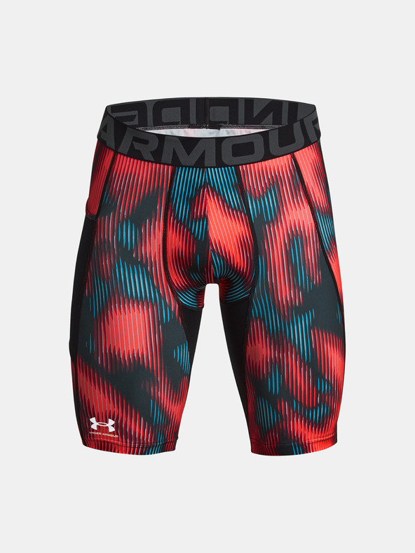 Under Armour UA HG Prtd Long Short Pants Rojo