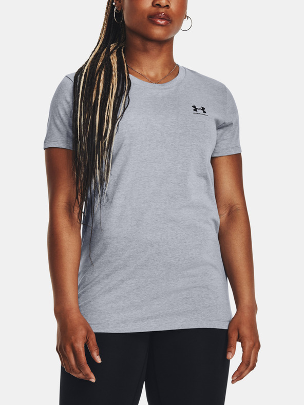 Under Armour UA W Sportstyle LC SS T-shirt Gris