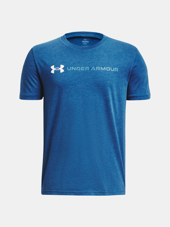 Under Armour UA B Logo Wordmark SS Kids T-shirt Azul