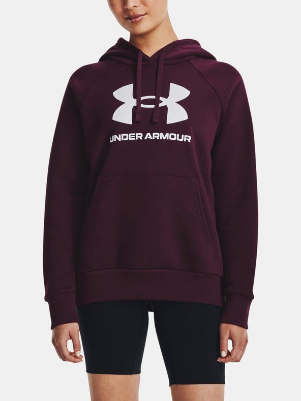 Under Armour UA Rival Fleece Big Logo Hdy Mikina Červená