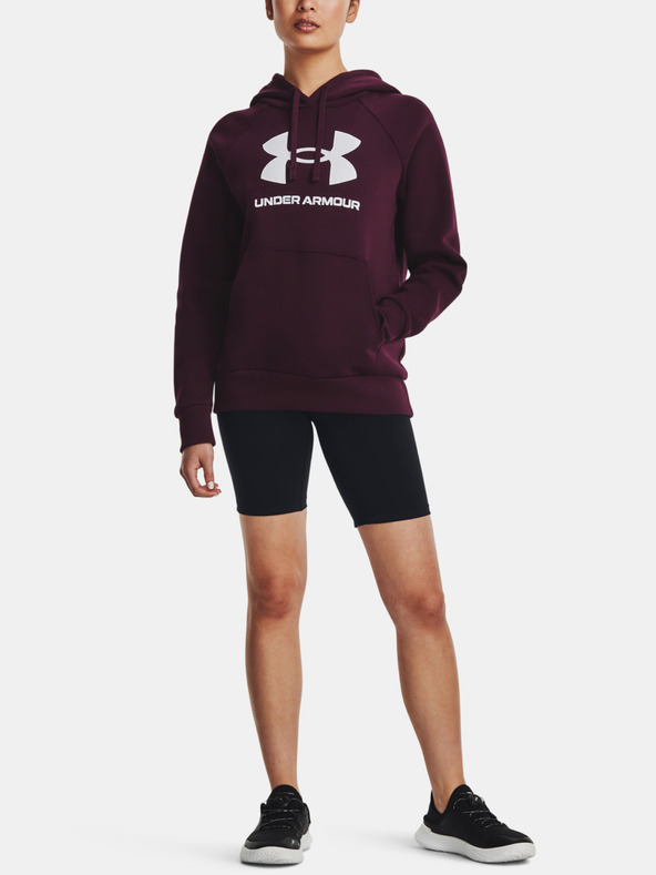 Under Armour UA Rival Fleece Big Logo Hdy Sweatshirt Rojo