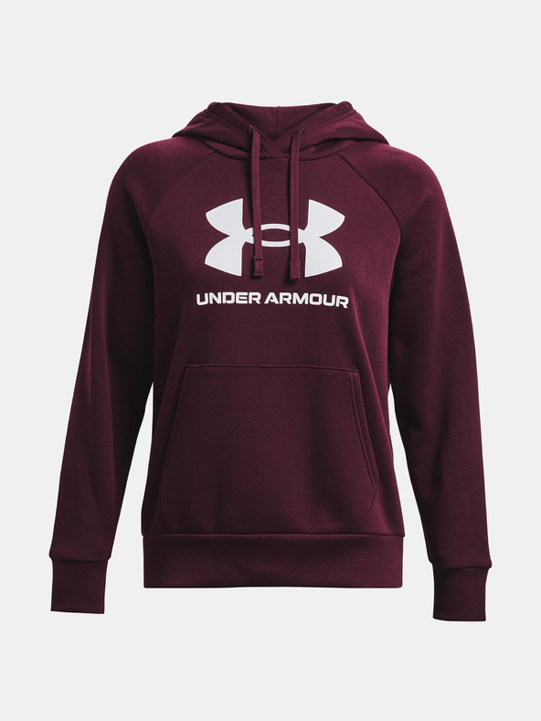 Under Armour UA Rival Fleece Big Logo Hdy Sweatshirt Rojo